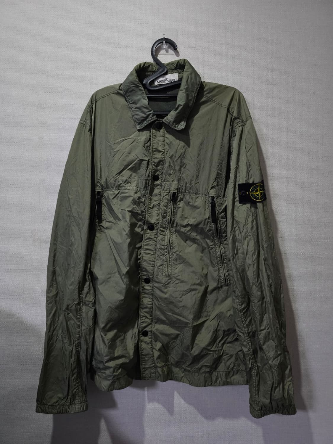 정품 스톤아일랜드 크링클랩스 가먼트다잉 자켓 100/L 상품이미지1