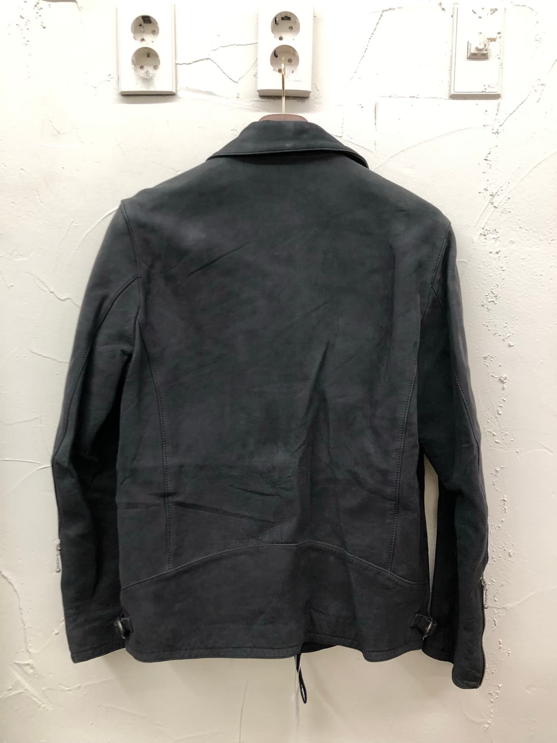 victim 소가죽 스웨이드 라이더 자켓 상품이미지4