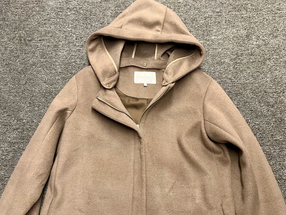 [55] 유나이티드 애로우즈 후드 모직코트 M  상품이미지2