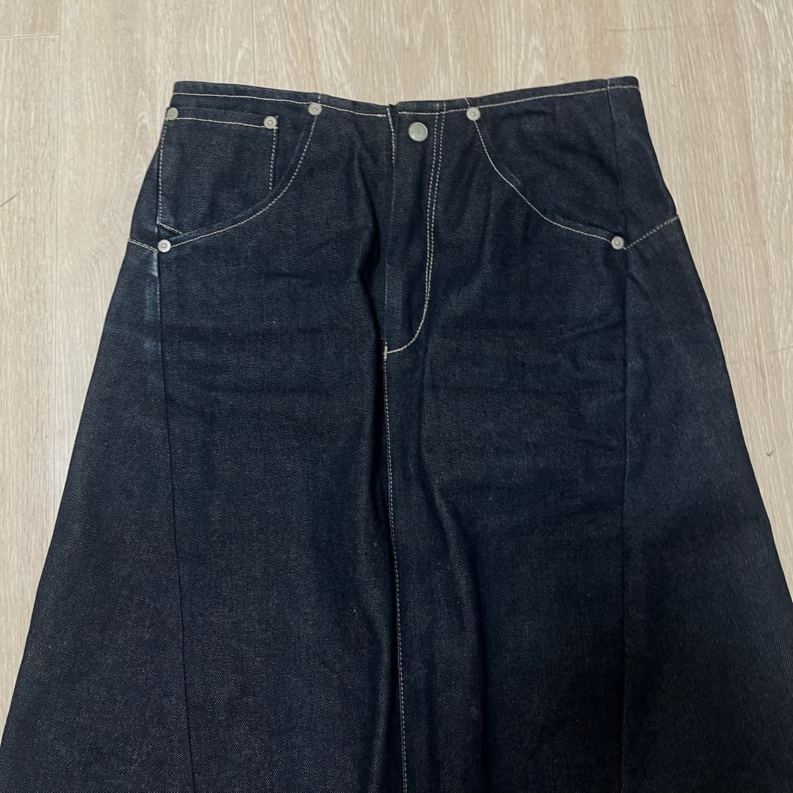 리바이스 엔지니어드진 여성 데님 롱 스커트 치마 M  상품이미지2