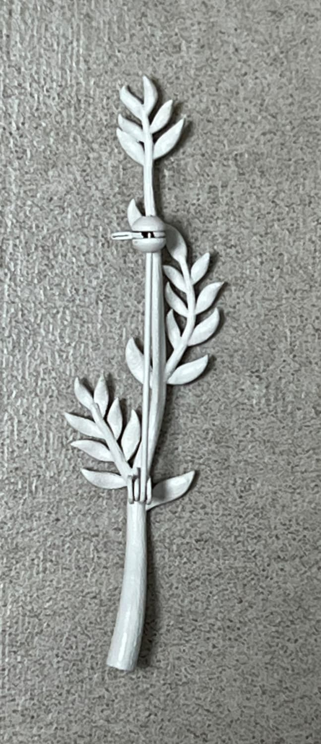 Stu 나뭇가지 브로치 화이트 판매합니다. 상품이미지2