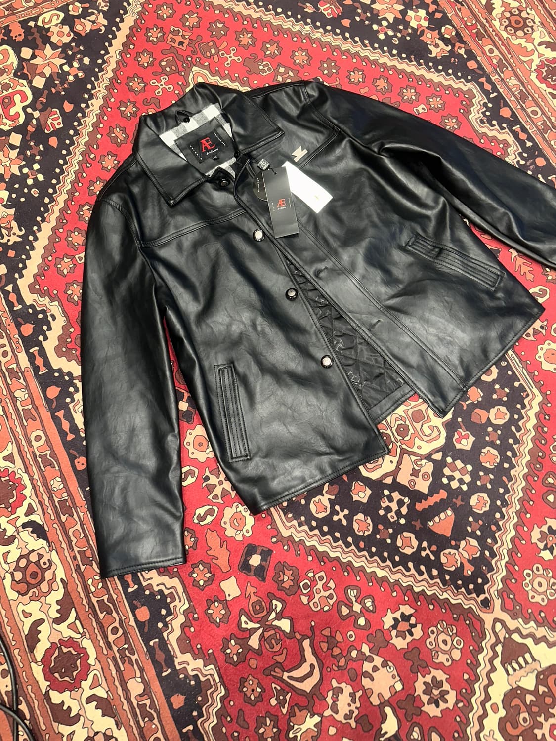 ( L-XL ) 가죽코트 가죽셔츠 가죽남방 레더자켓 가죽카코트 상품이미지5