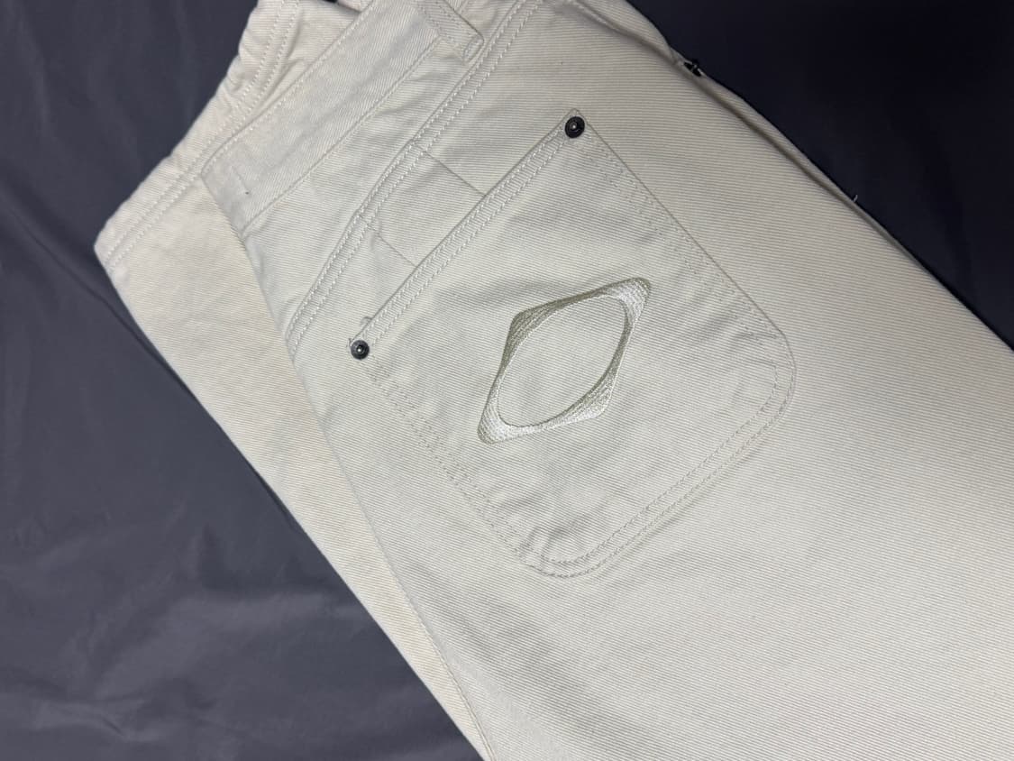 미스치프 롬버스 슬라우치 진 팬츠 바지 크림 M 상품이미지1