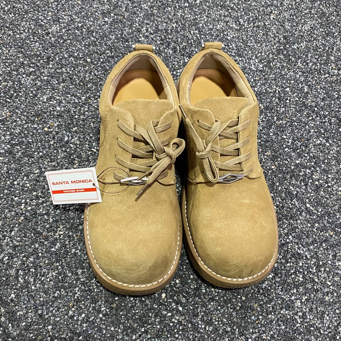 빈티지 스웨이드 베이지 더비슈즈 B4137 상품이미지1