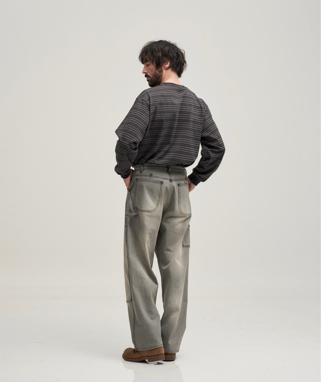 [3] 어나더오피스 카펜터 데님 워크 팬츠 Faded gray 상품이미지2