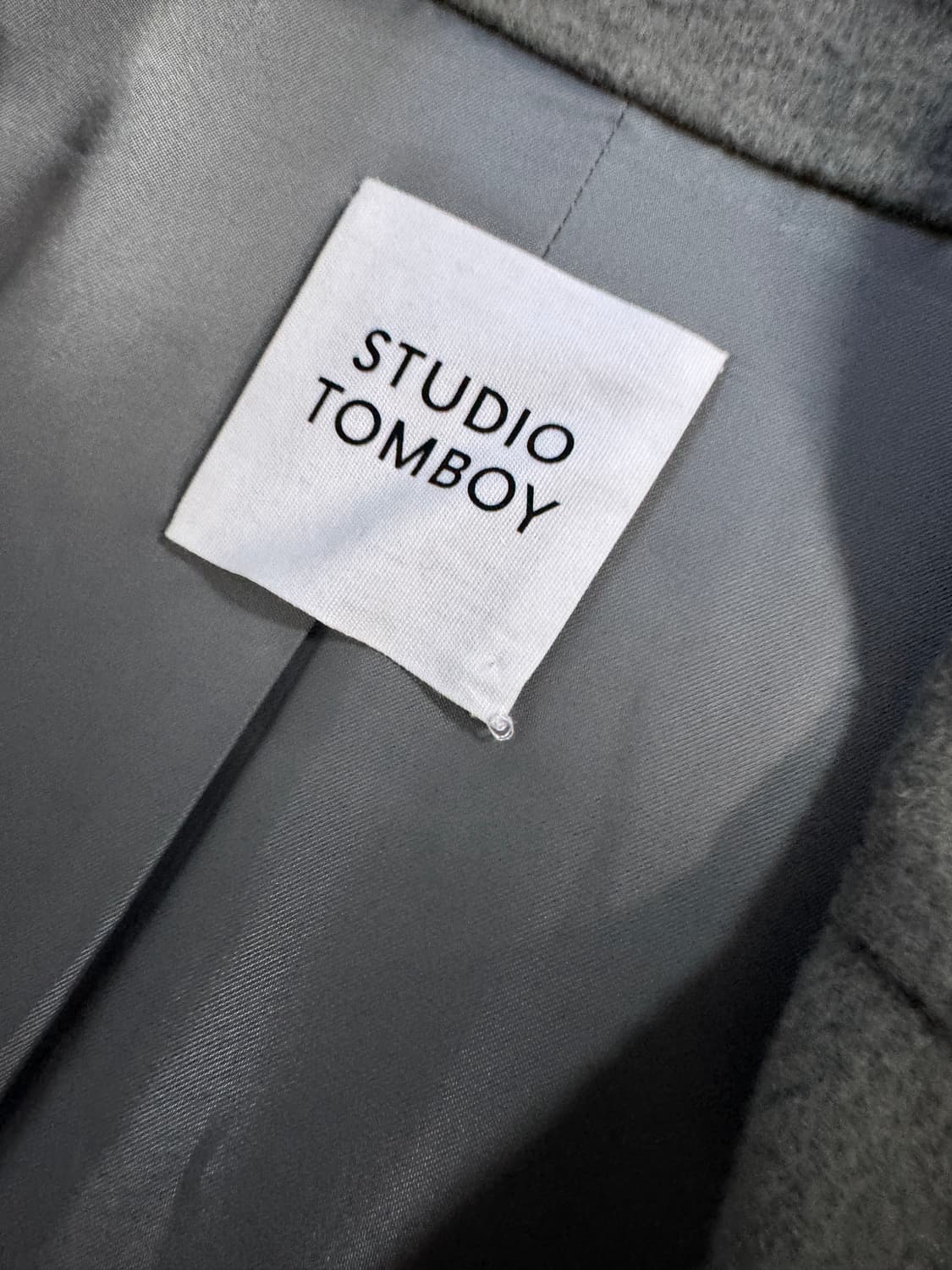 여성 스튜디오톰보이 앙고라 혼방 하프 코트 울 자켓 상품이미지3