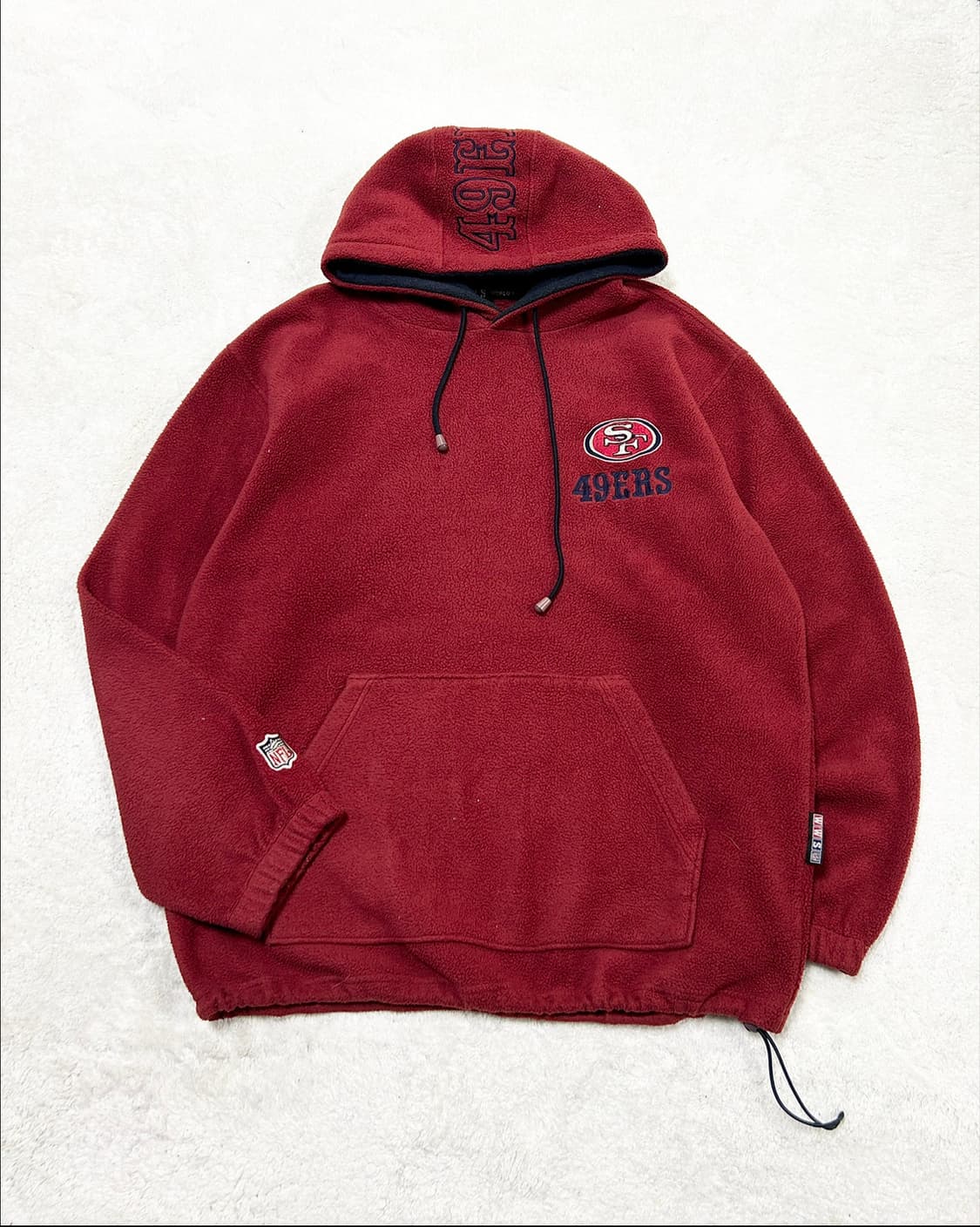 WWS NFL 90‘s 샌프란시스코 포티나이너스 플리스 후드 상품이미지5