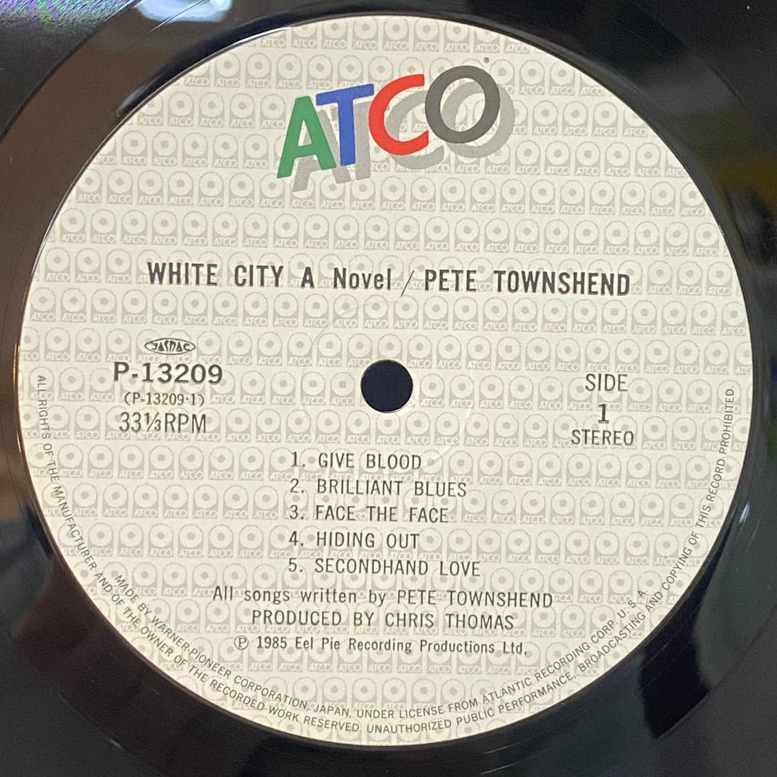 (LP-초민트시리즈) Pete Townshend - White City 상품이미지4
