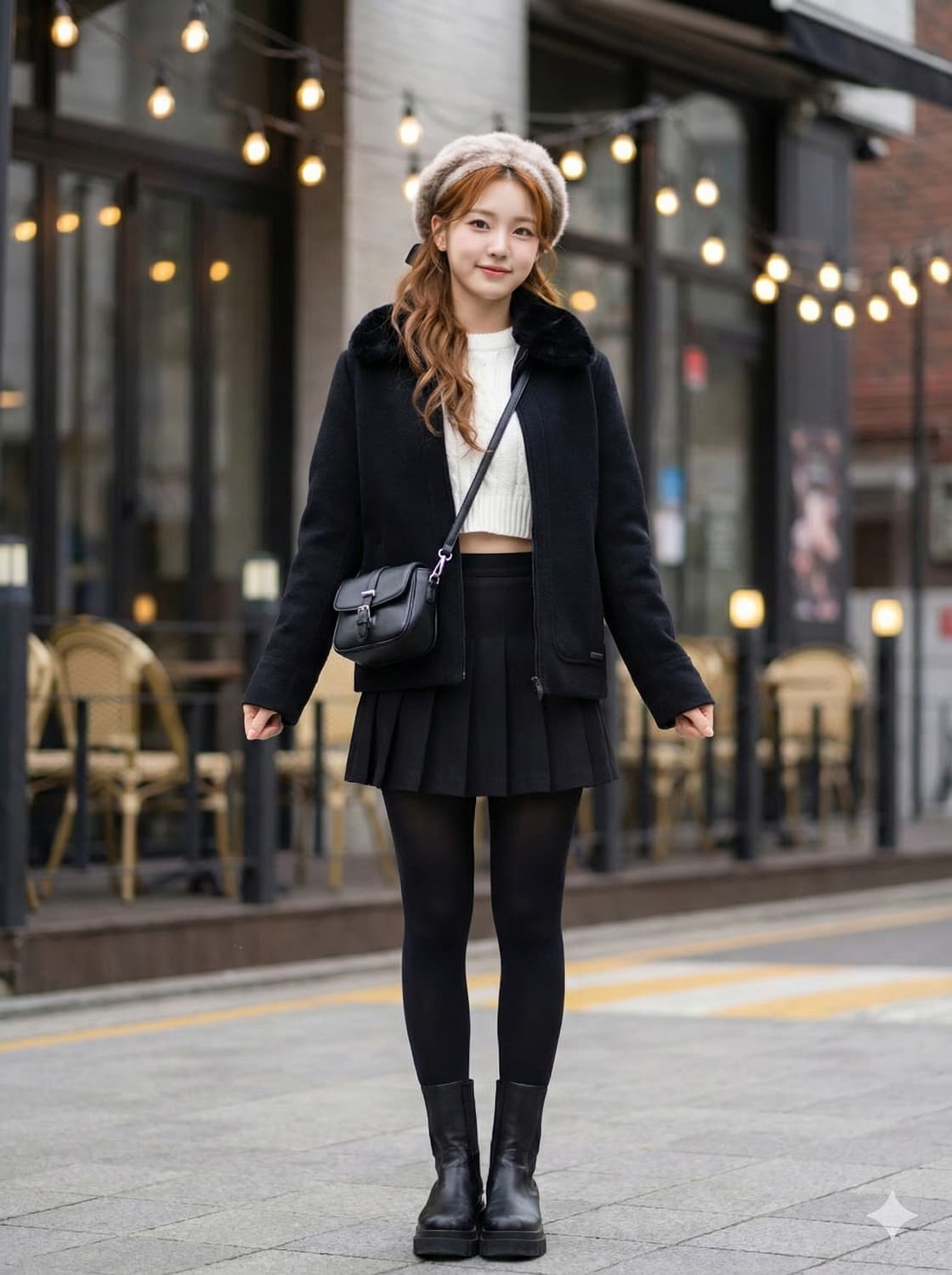 크로커다일레이디 렉스 퍼 배색 울 자켓 상품이미지1