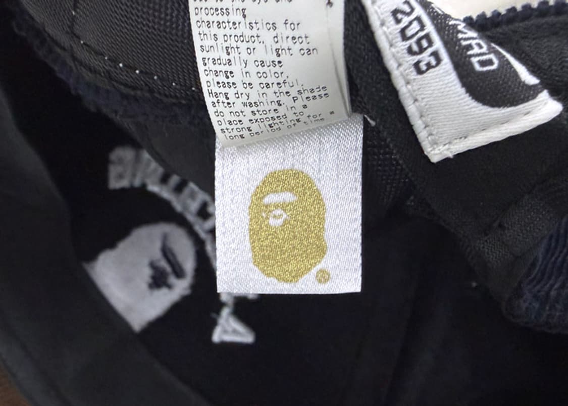 베이프 컬리지 로고 코듀로이 볼캡 상품이미지7