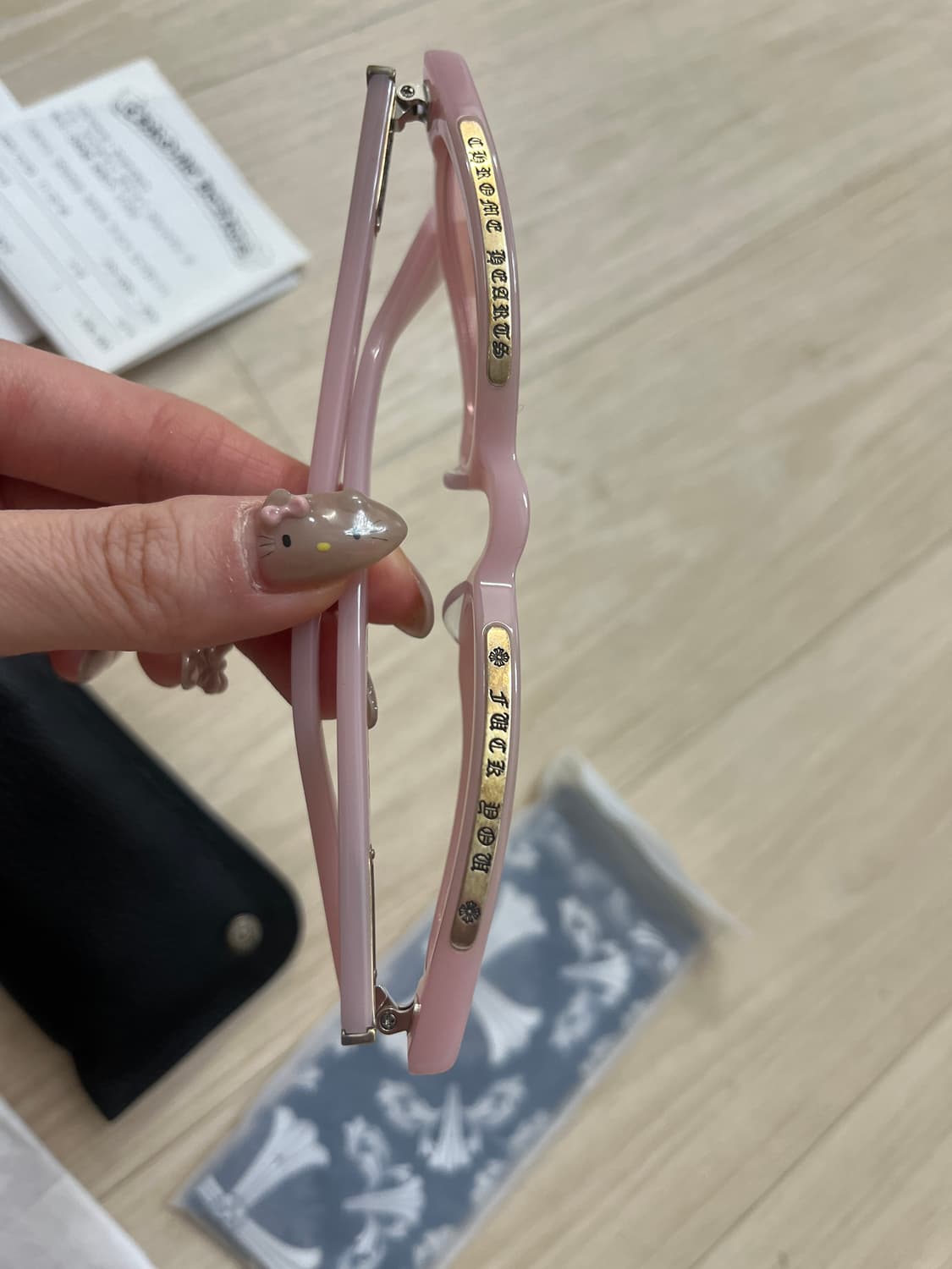 크롬하츠 로우라이더 선글라스 베이비핑크 52 (영수증O) 상품이미지4