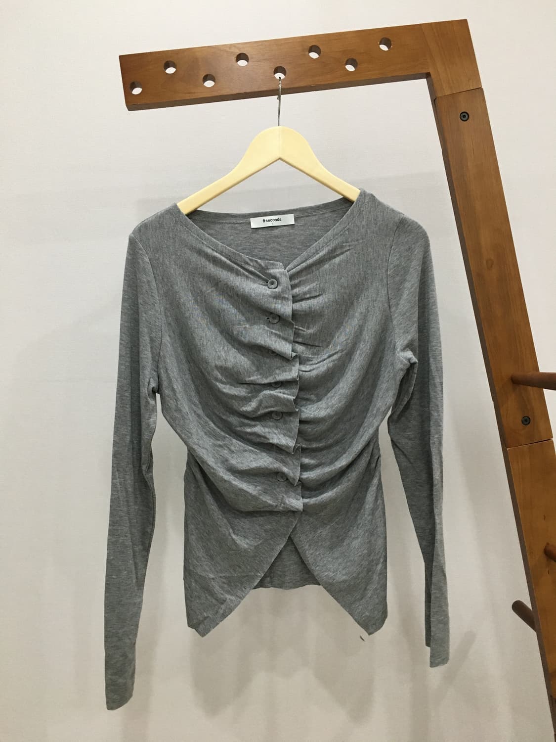 에잇세컨즈 셔링 가디건 상품이미지1