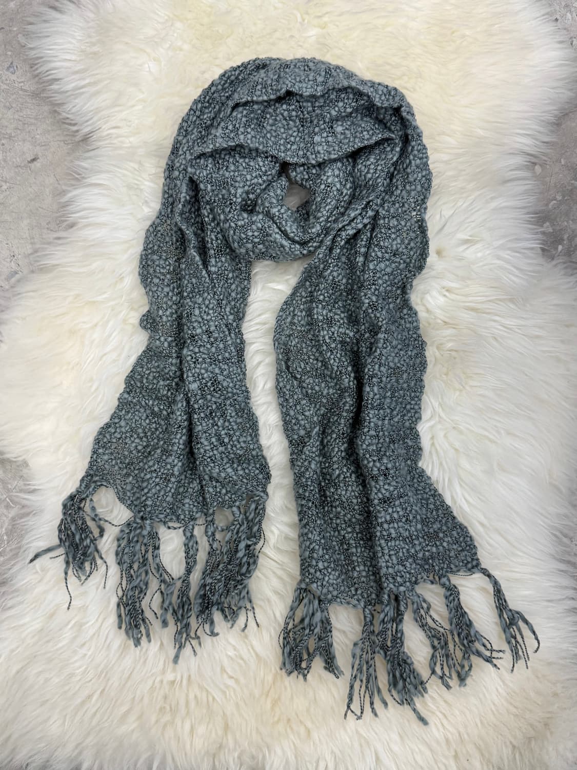 그레이 코지 짜임 머플러  상품이미지6