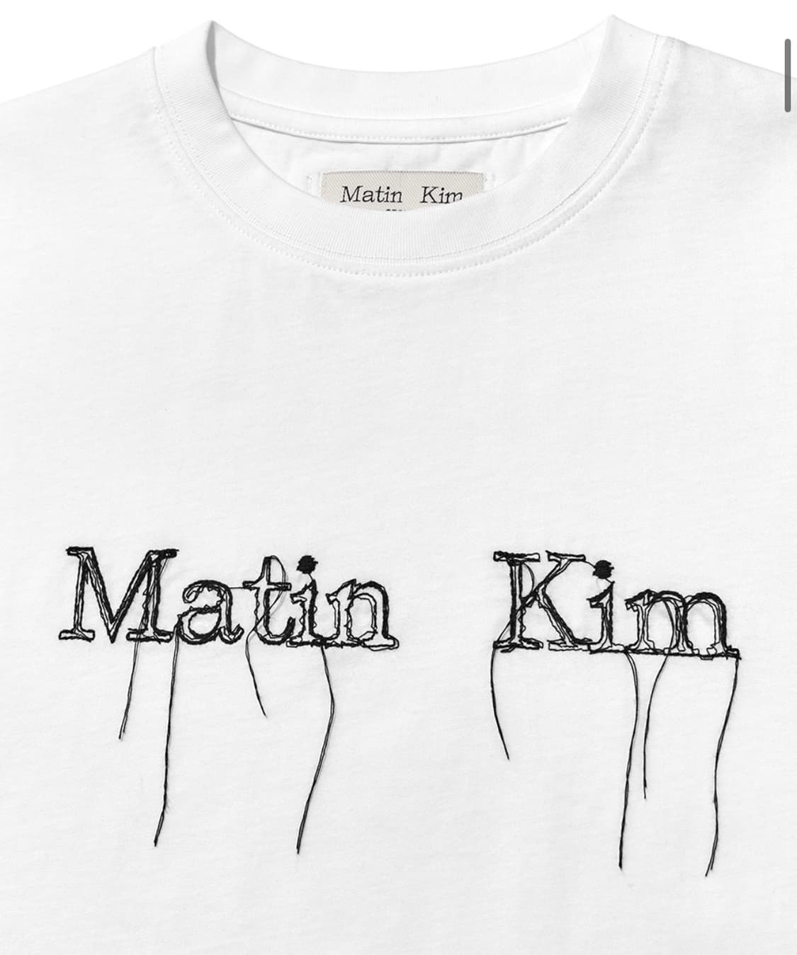 마뗑킴 로고 반팔티 새상품 상품이미지3