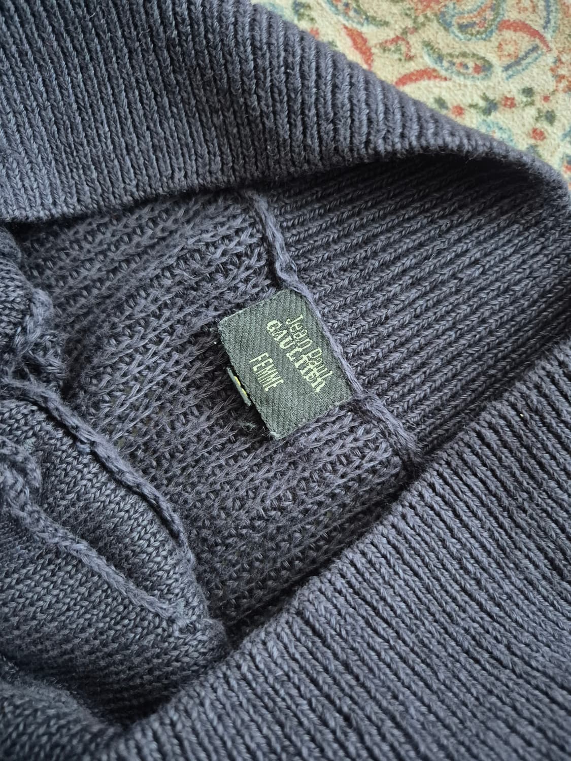 장 폴 고티에 리넨 와플 스퀘어넥 니트 상품이미지5