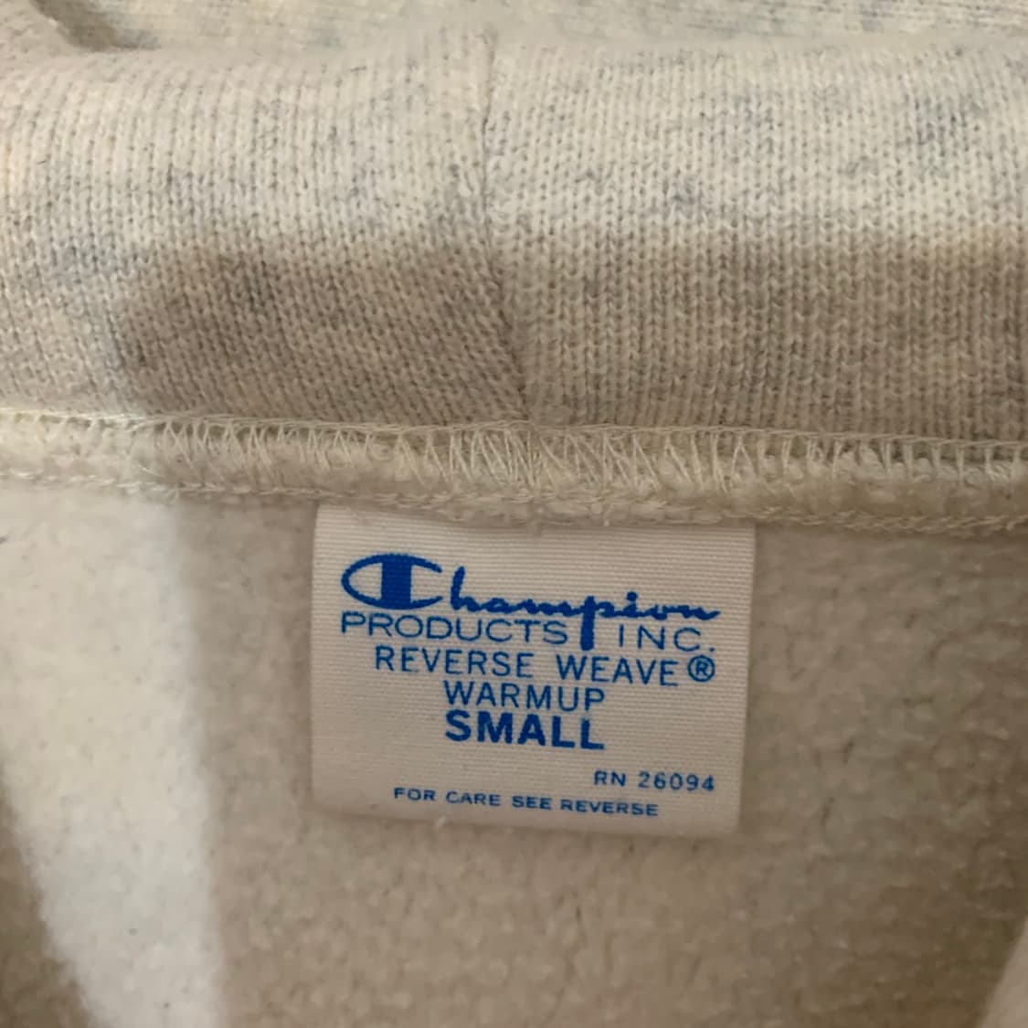 S 챔피온 리버스위브 디트로이트 블루택 기모 후드티 상품이미지5