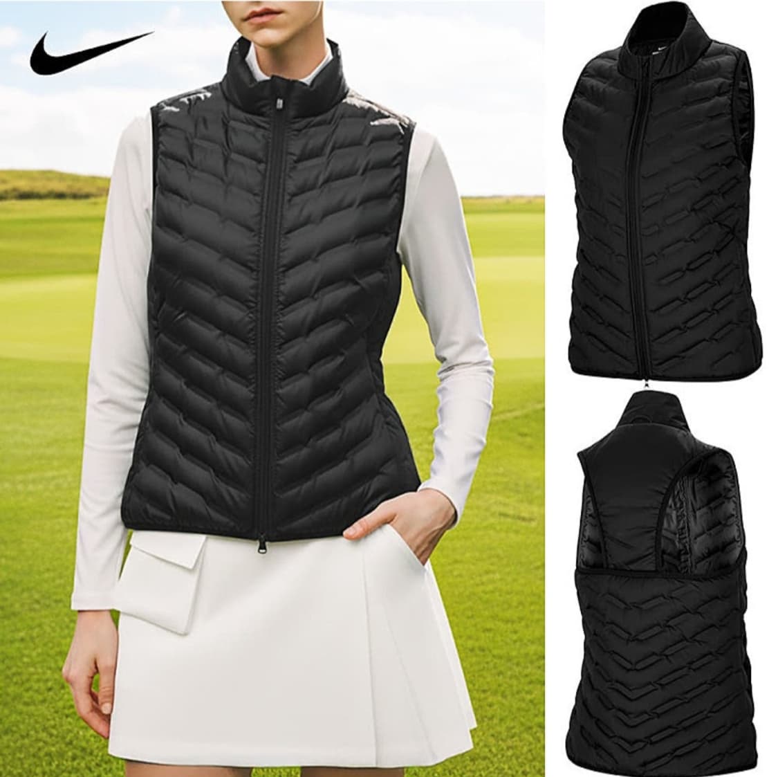 나이키 골프 러닝 에어로로프트 구스다운 패딩조끼 M 상품이미지2