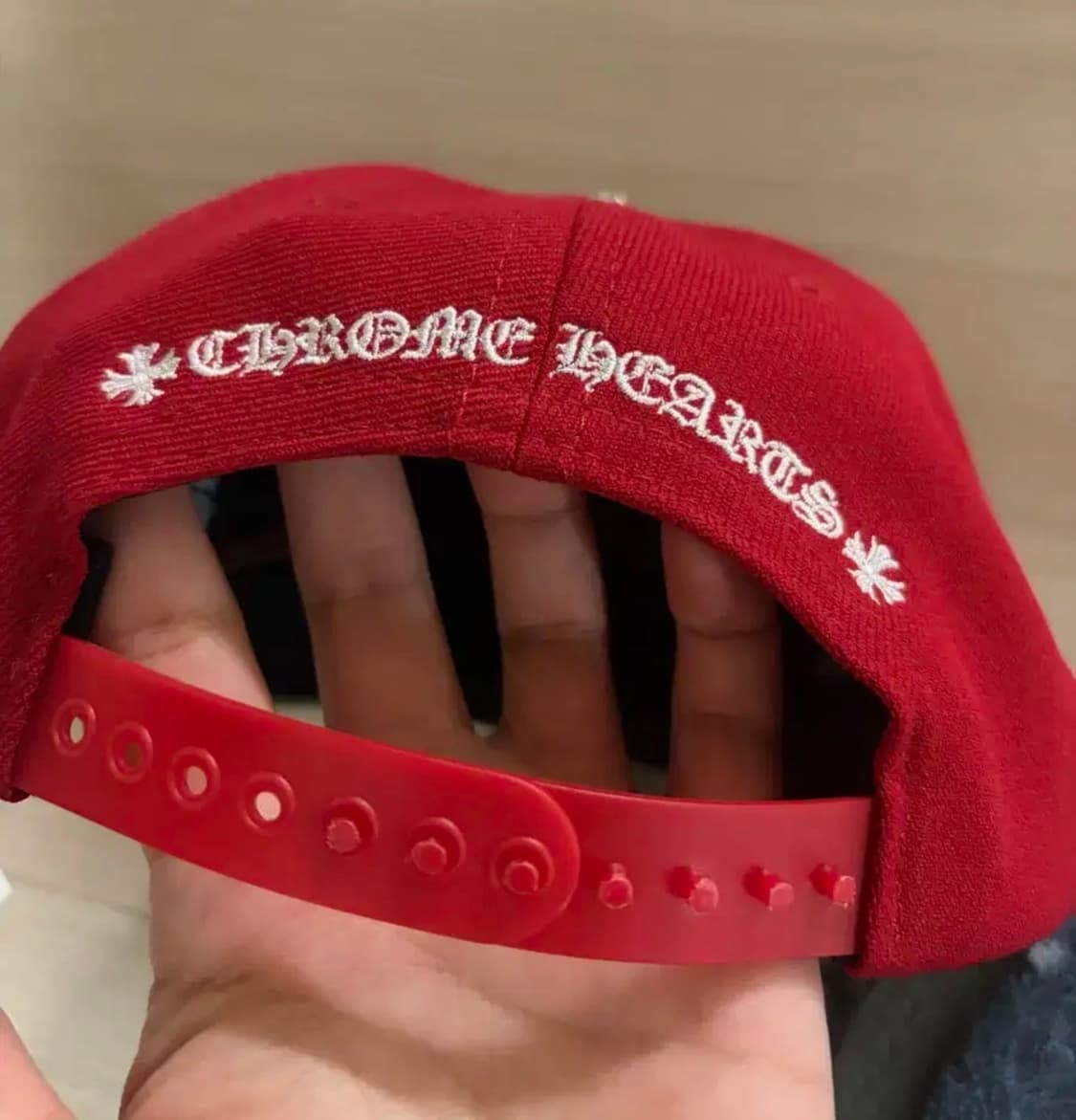 [OS] 크롬하츠 CH 베이스볼 캡 레드 화이트 크롬하츠 볼캡 모자 상품이미지4
