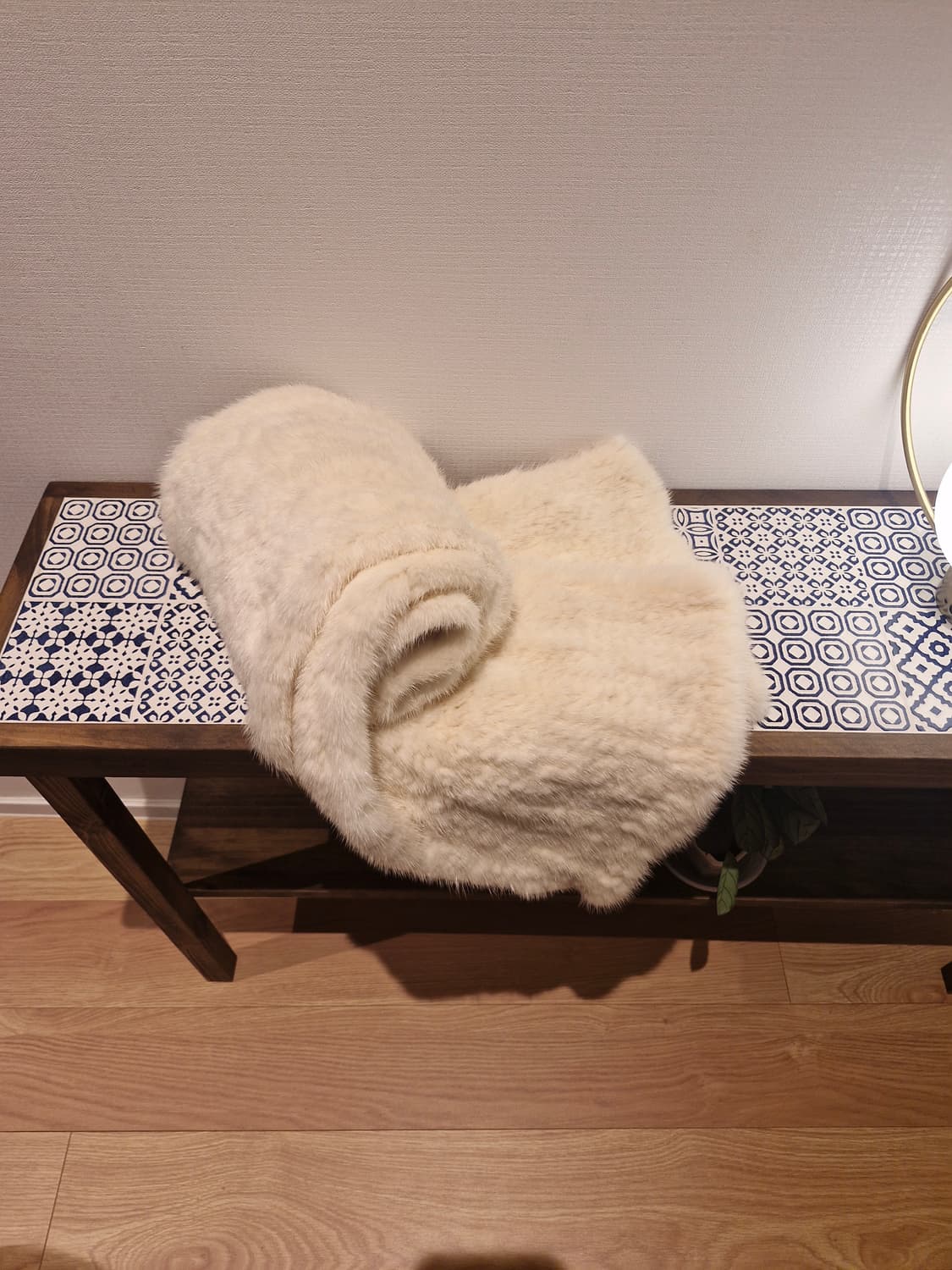 풀스킨 니팅 리얼 밍크 목도리 상품이미지1