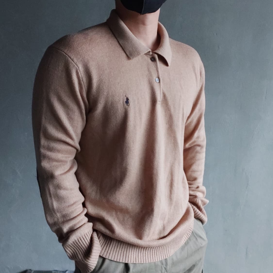 90s 폴로 램스울 카라니트 상품이미지4