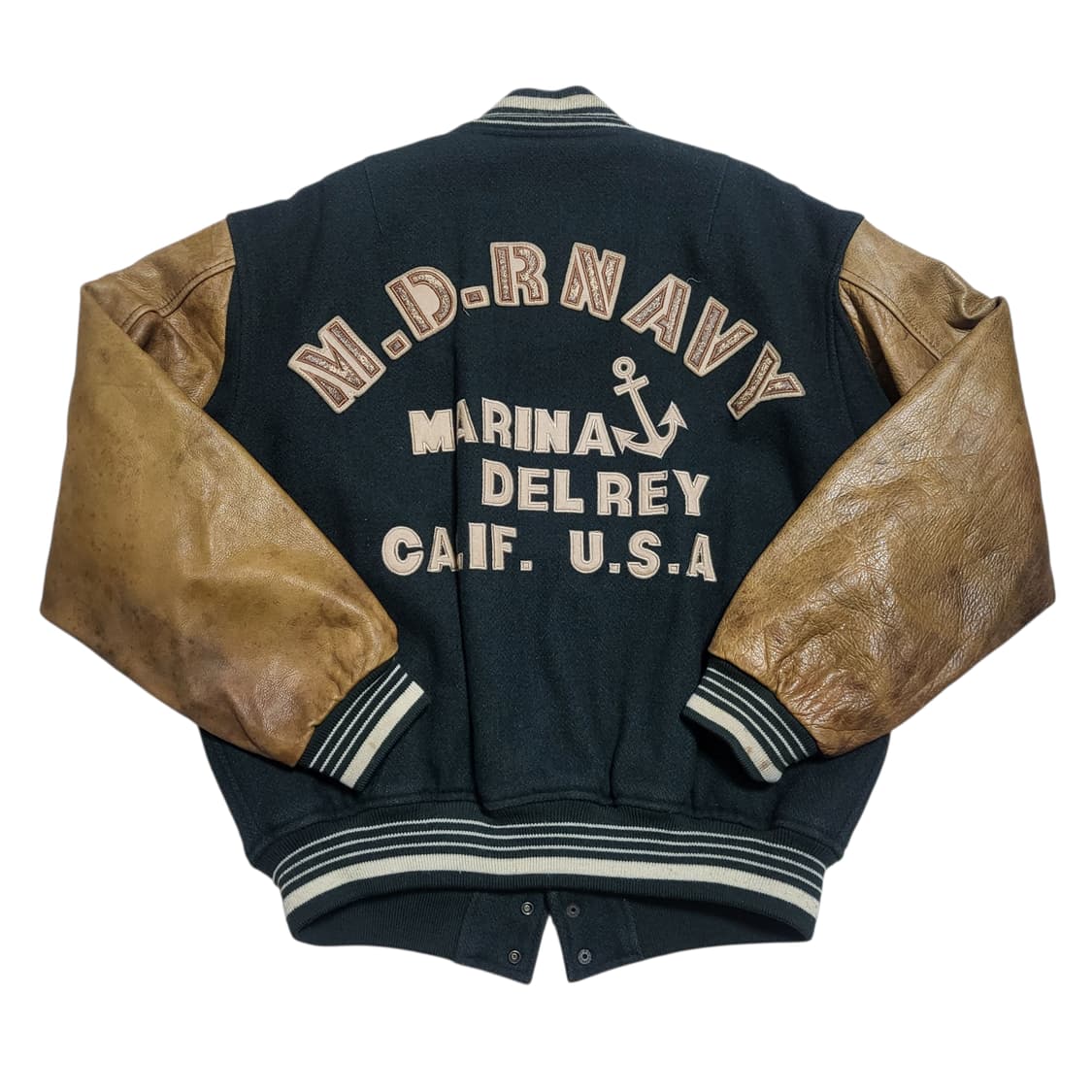 (L) 90s usa 빈티지 바시티자켓 스타디움자켓 가죽자켓 상품이미지3