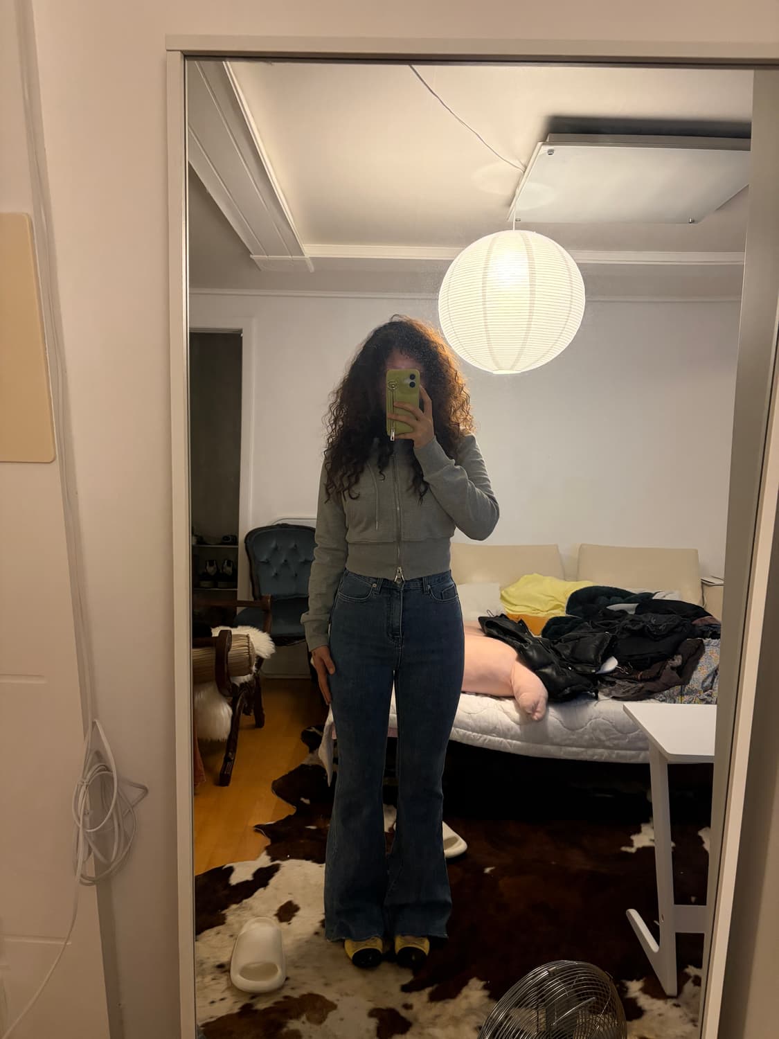 하이웨스트 부츠컷 데님팬츠 상품이미지3