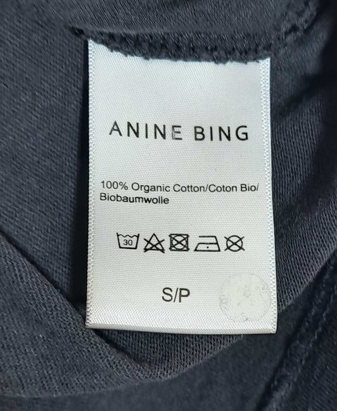 ANINE BING 로고 슬리브리스 탑 S 상품이미지5