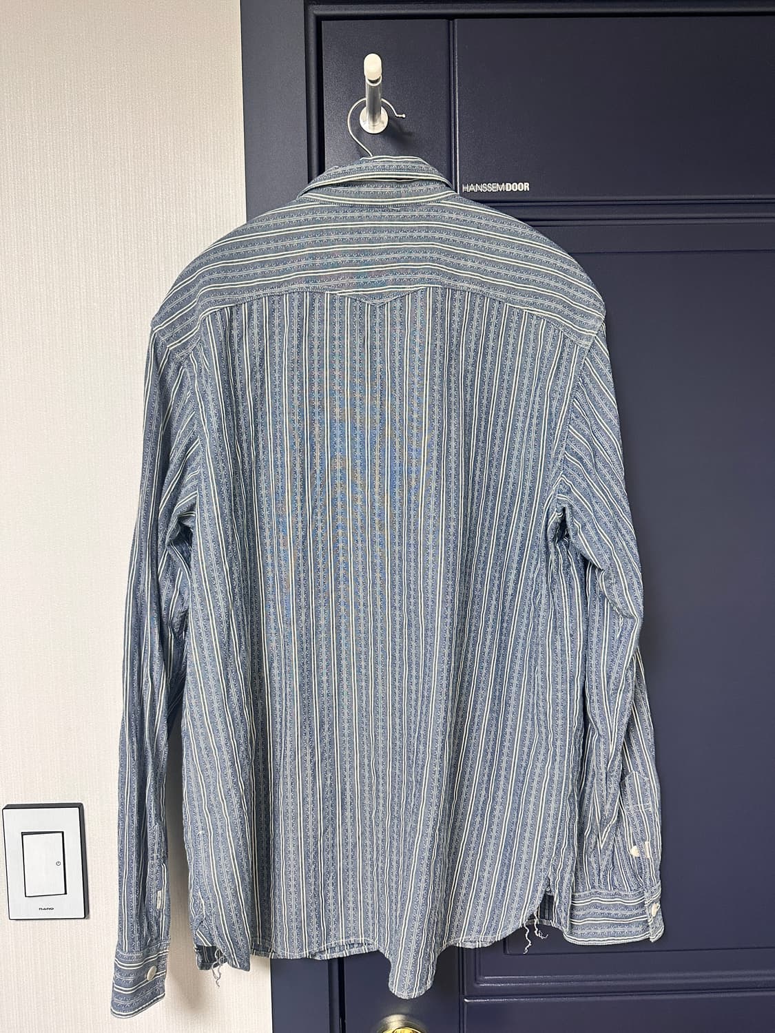 RRL 도비 스트라이프 워크셔츠 M 상품이미지3