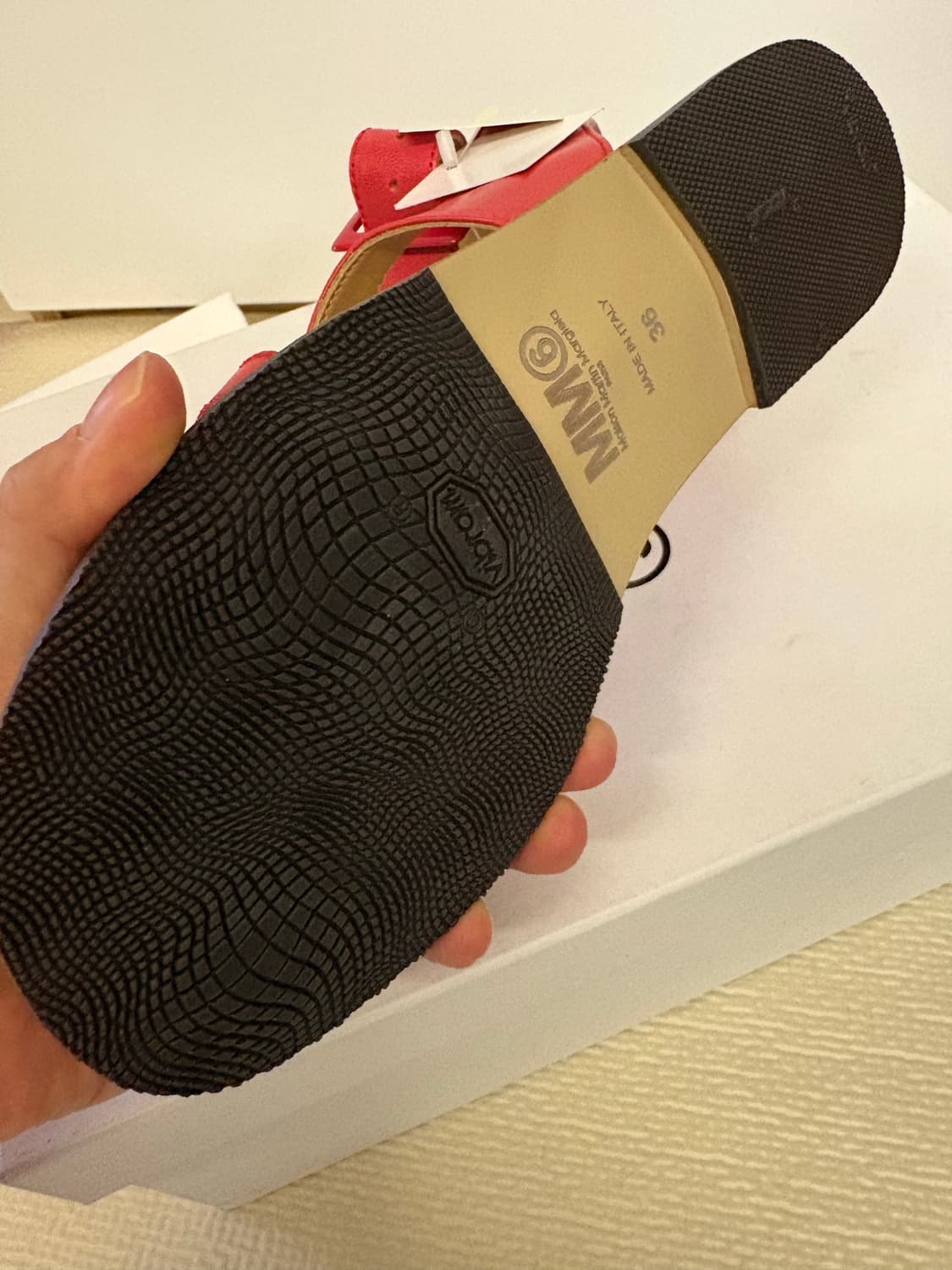 마르지엘라 핫핑크 스트랩 샌들 상품이미지4