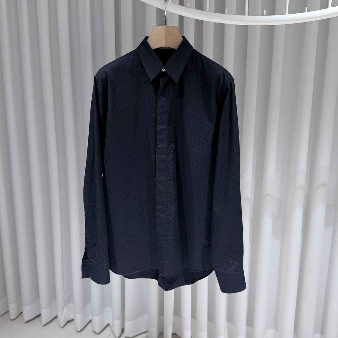 (A+/40) / 디올 오블리크 셔츠 블랙 자카드 상품이미지2