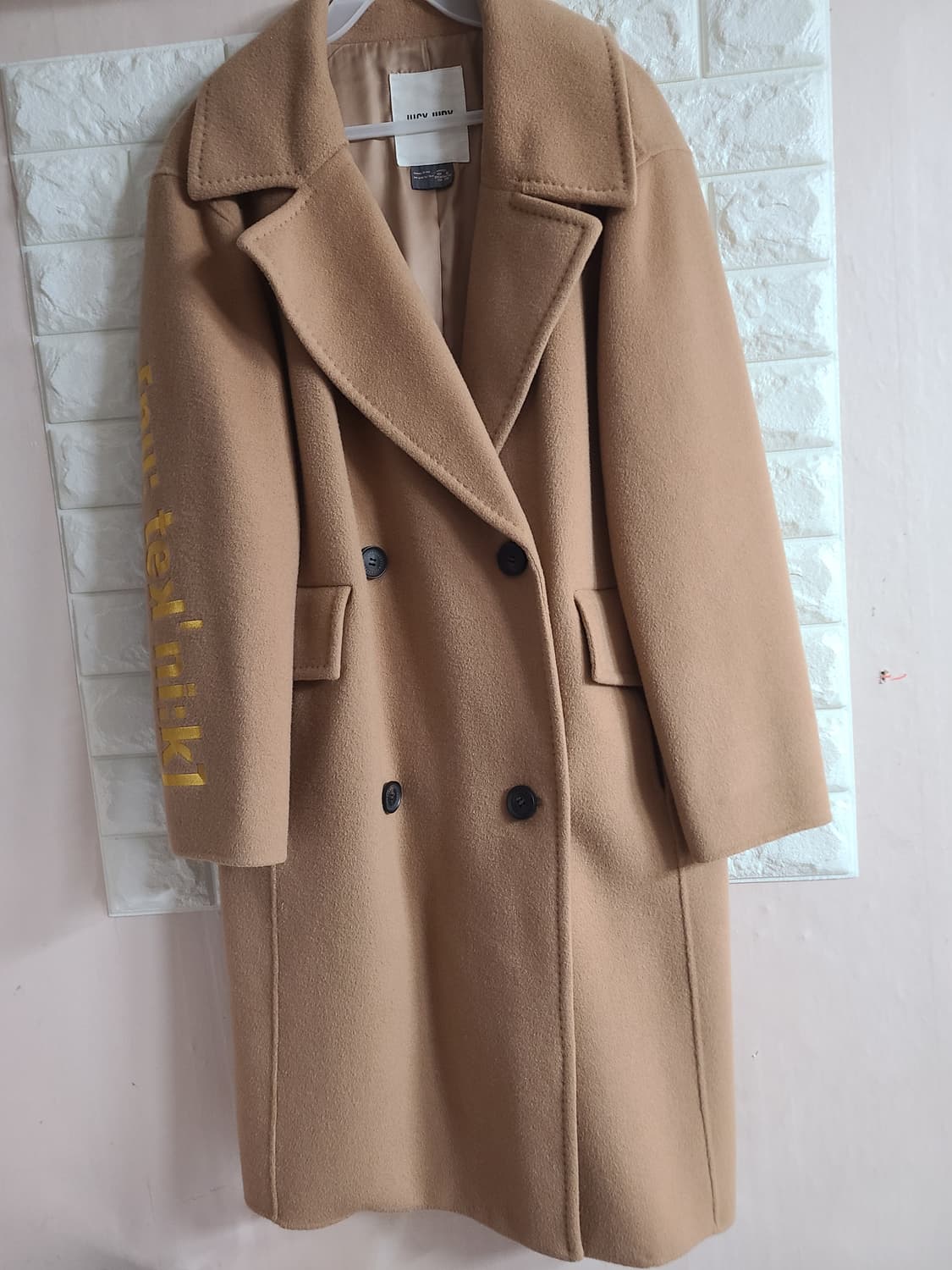 JUCY JUDY 캐시미어 카멜코트(55-66) 상품이미지1