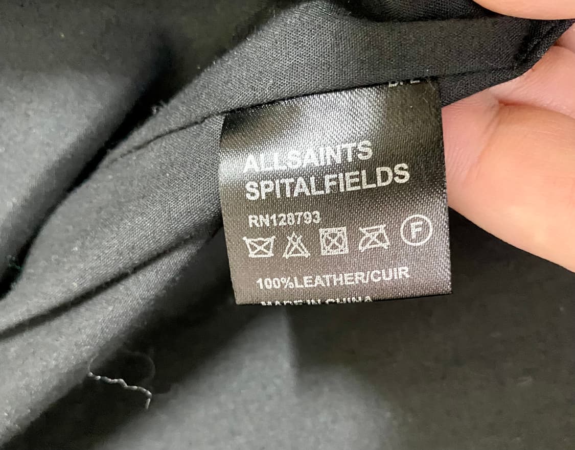 올세인츠 가죽 자켓 / 싱글 / M 상품이미지4