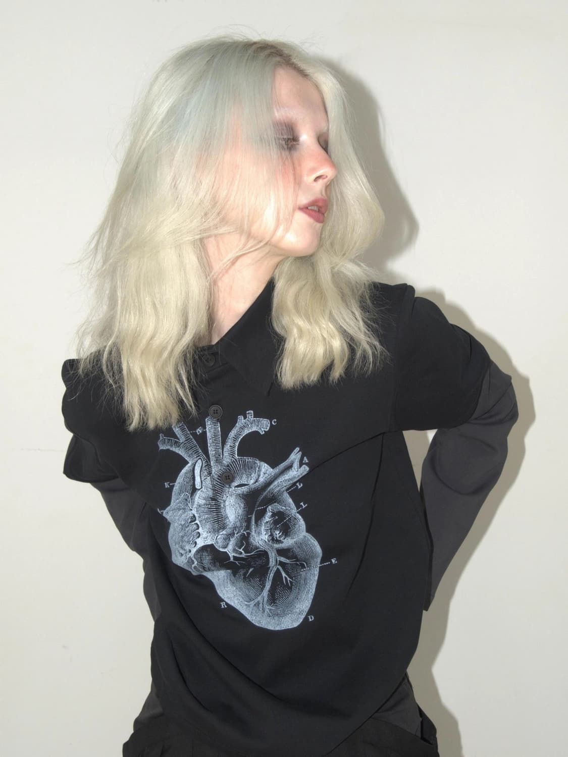 Kater 카터 Heart PK layered long sleeve BL 상품이미지2