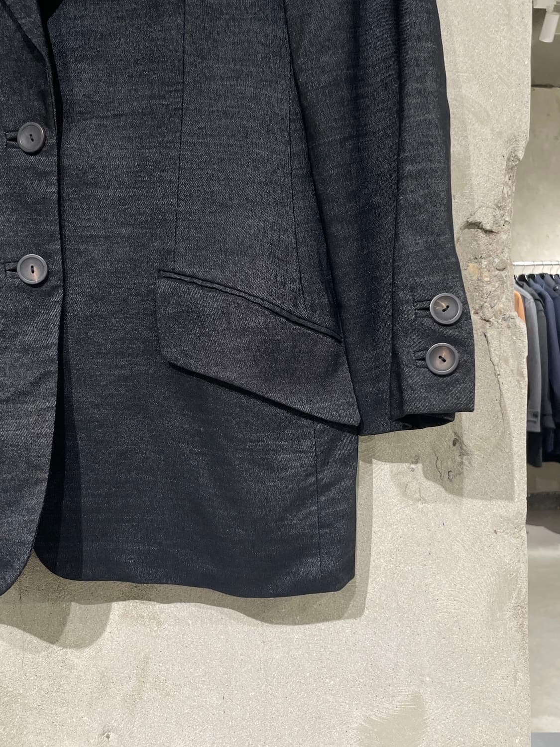 구찌 블랙 클래식 울 혼방 2B 블레이저 상품이미지5