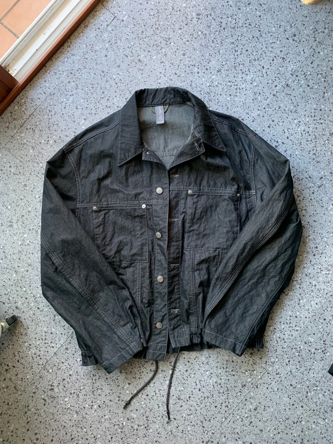 22ss 언어펙티드 트러커 자켓 블랙 M 상품이미지1