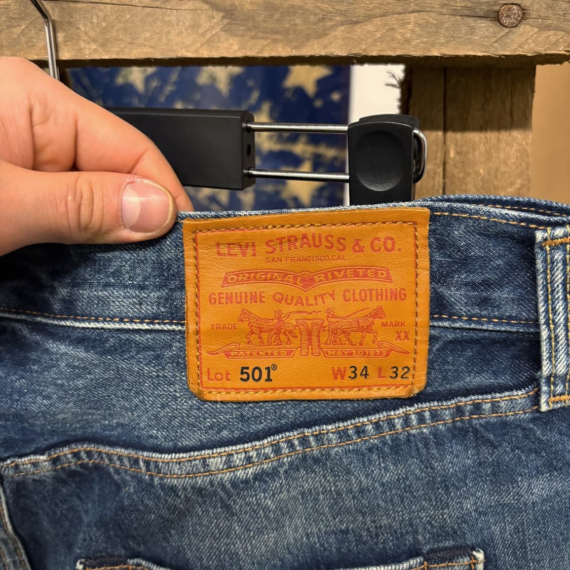 현행 리바이스 501 유즈드페이드 하이웨스트 데님팬츠 N394 상품이미지6