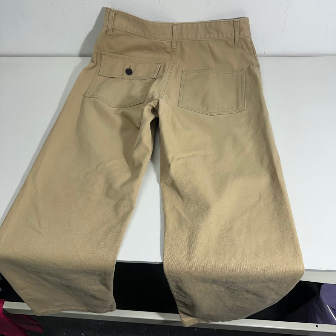 M 유니폼브릿지 베이지 레귤러핏 코튼 퍼티그팬츠 상품이미지5