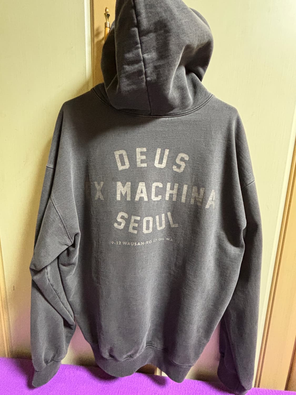 데우스 엑스 마키나 서울 컬리지 오버다이드 후드티 s사이즈 상품이미지2