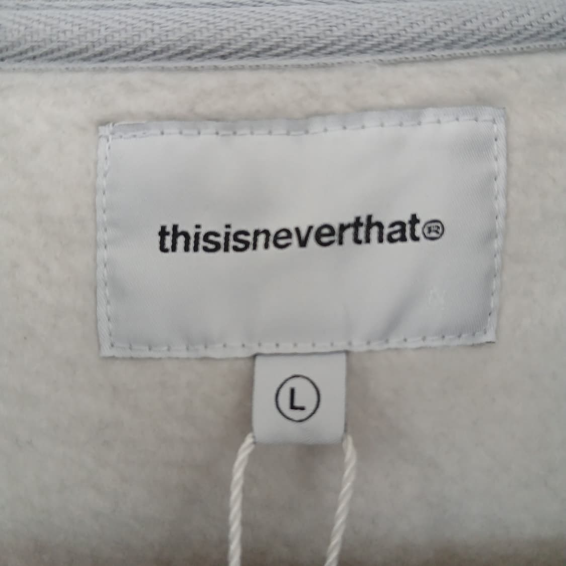 thisisneverthat 하프집업 맨투맨 회색 상품이미지3