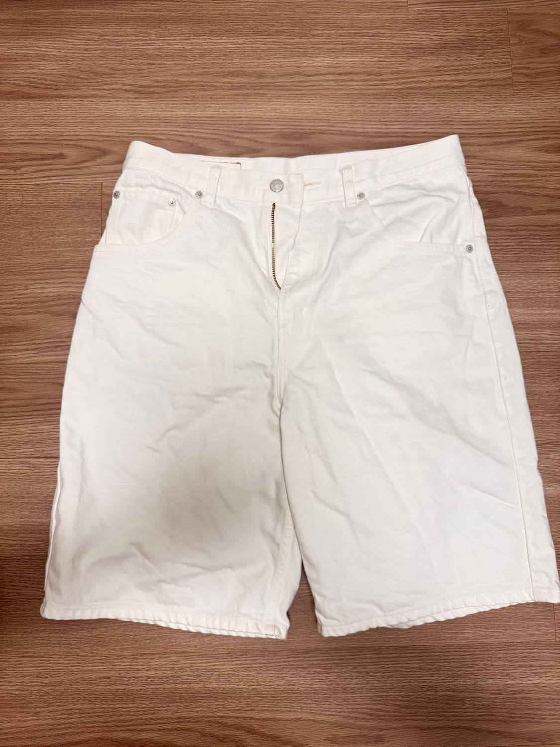 Danton men Ogn shorts 화이트 코튼 반바지 상품이미지2