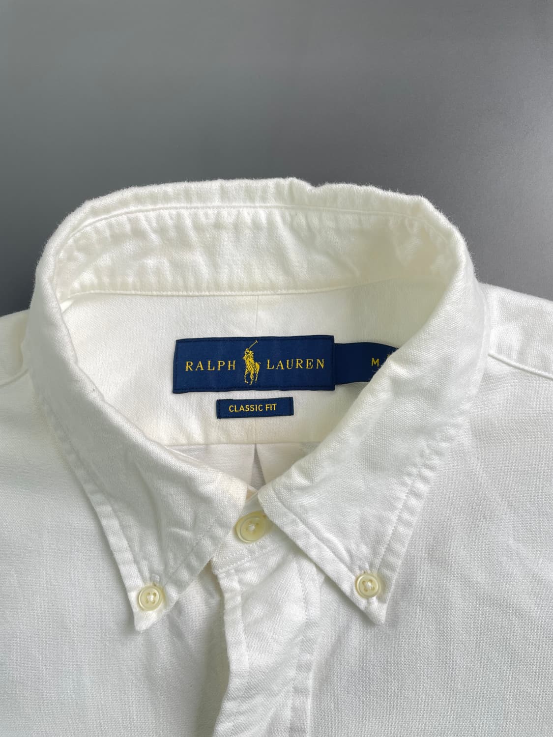 [S] 폴로 랄프로렌 코튼 솔리드 셔츠 릴렉스 핏 QR인증 상품이미지4