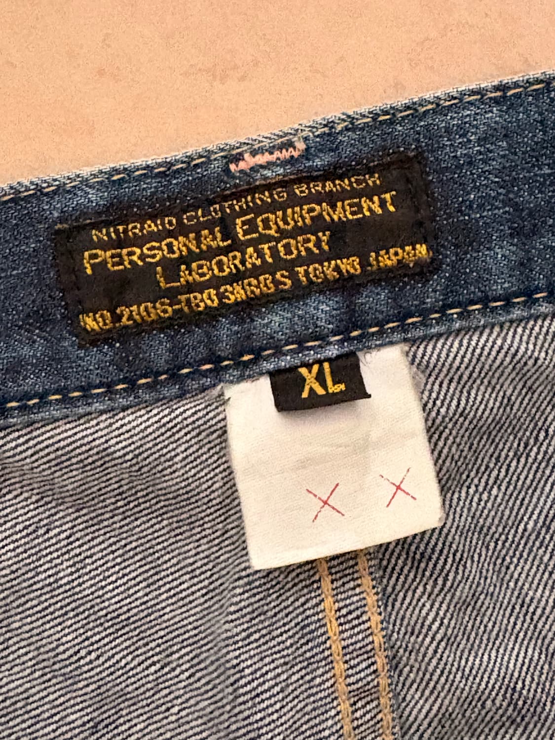니트레이드 Nitraid 셀비지 빈티지 데님 팬츠 XL 상품이미지2