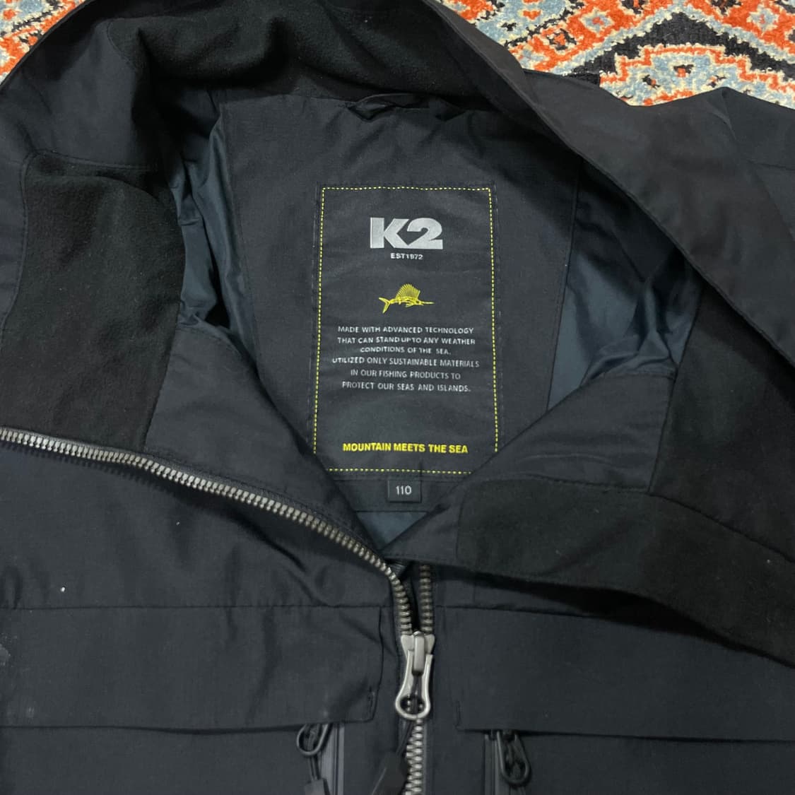 K2 블랙 윈드 브레이커 바람막이 점퍼 남성110 상품이미지6