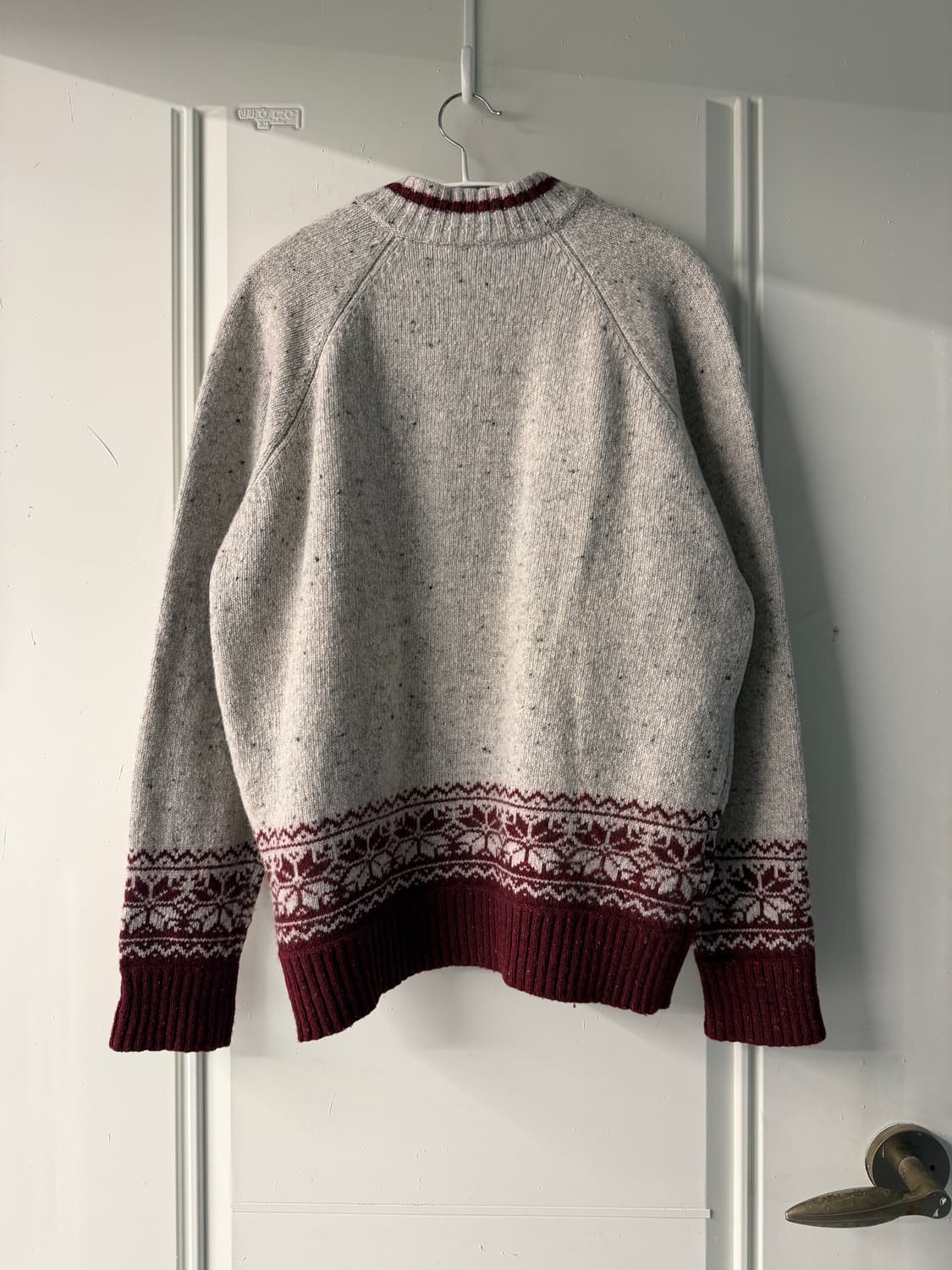 이태리 노르딕 패턴 반집업 니트 스웨터 상품이미지8