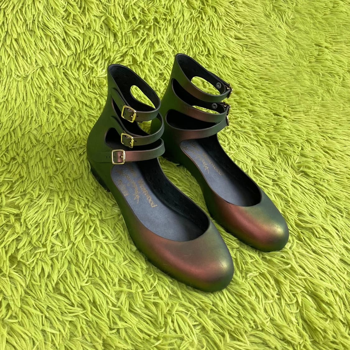 비비안 웨스트우드 앵글로매니아 멜리사 3-strap 젤리 발레 플랫 상품이미지3