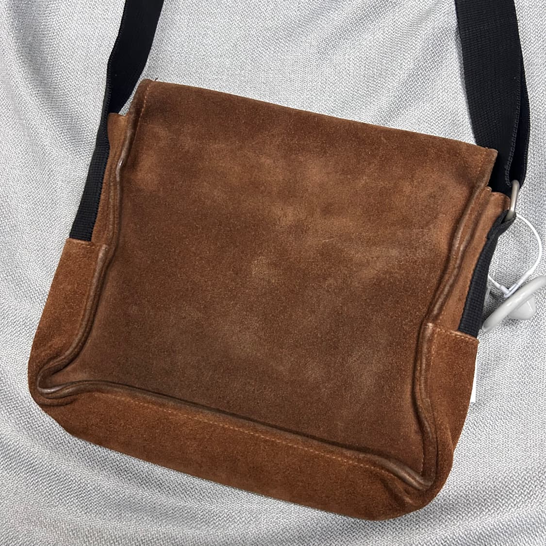 Polo Sports Brown Suede Messenger Bag 상품이미지4