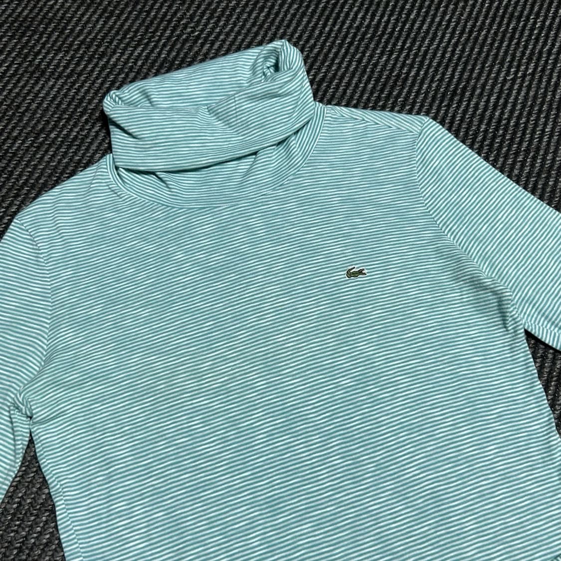 [M] Lacoste 라코스테 터틀넥 롱슬리브 스트라이프 티셔츠 상품이미지2