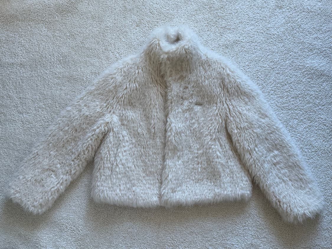 [루에브르] 폭스퍼 하이넥 숏자켓 (사이즈 2) 상품이미지4