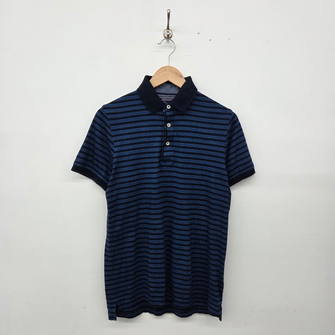 타미힐피거 스트라이프 반팔 카라티 남s 상품이미지1