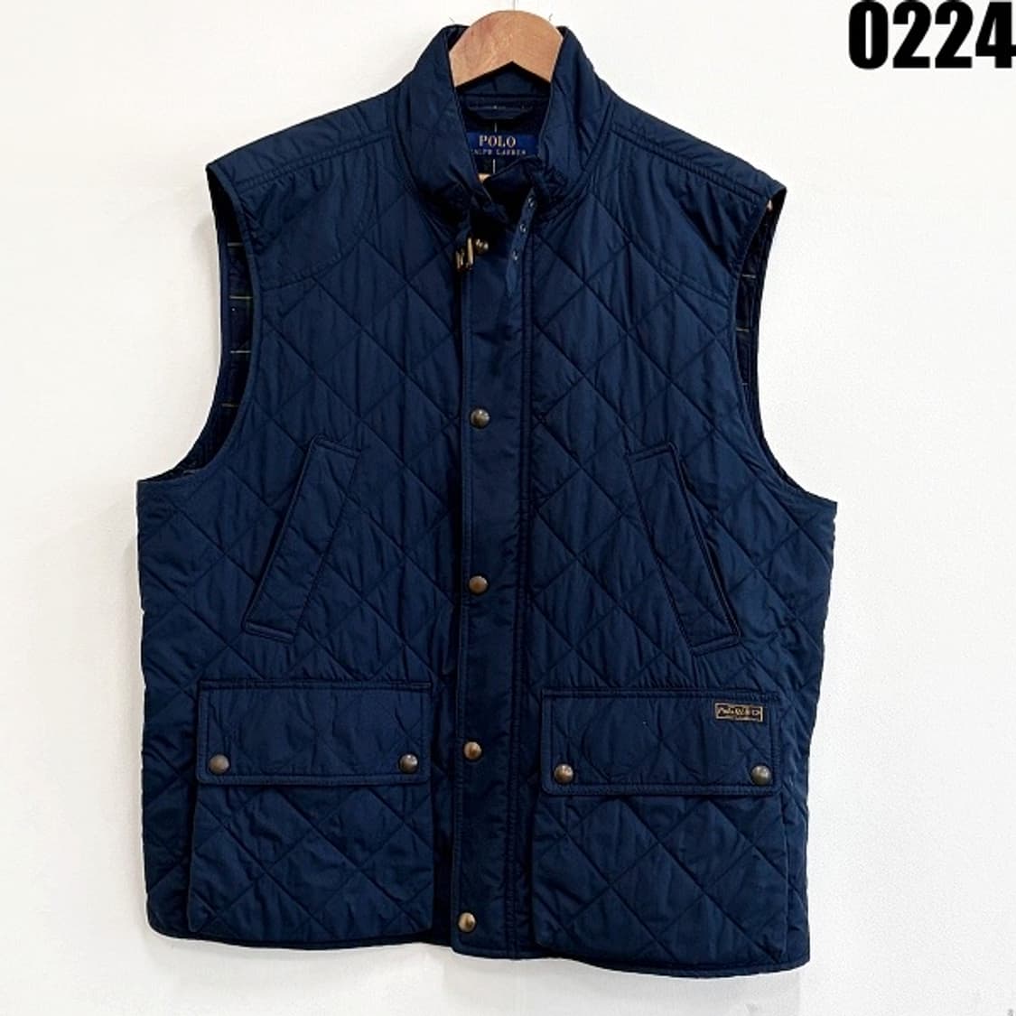 폴로 랄프로렌 퀼팅 베스트 패딩조끼 네이비 XL 0224 상품이미지1